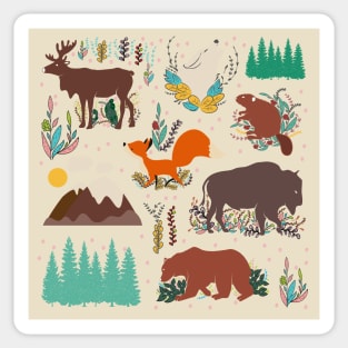 Canadian Wildlife Sticker